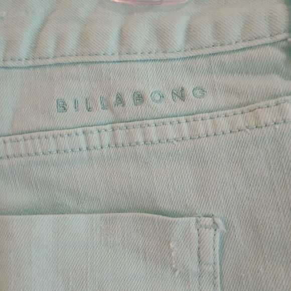 Billabong Laneway Jean Cutoff Shorts Juniors Size 5 Aqua Distressed Summer - Picture 5 of 7